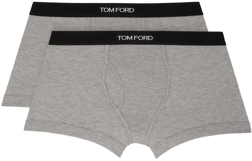 

Набор из двух серых трусов-боксеров TOM FORD
