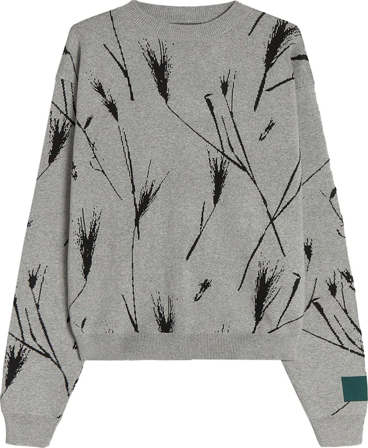 Свитер Reese Cooper Oat Grass Knit Sweater 'Grey/Black', серый