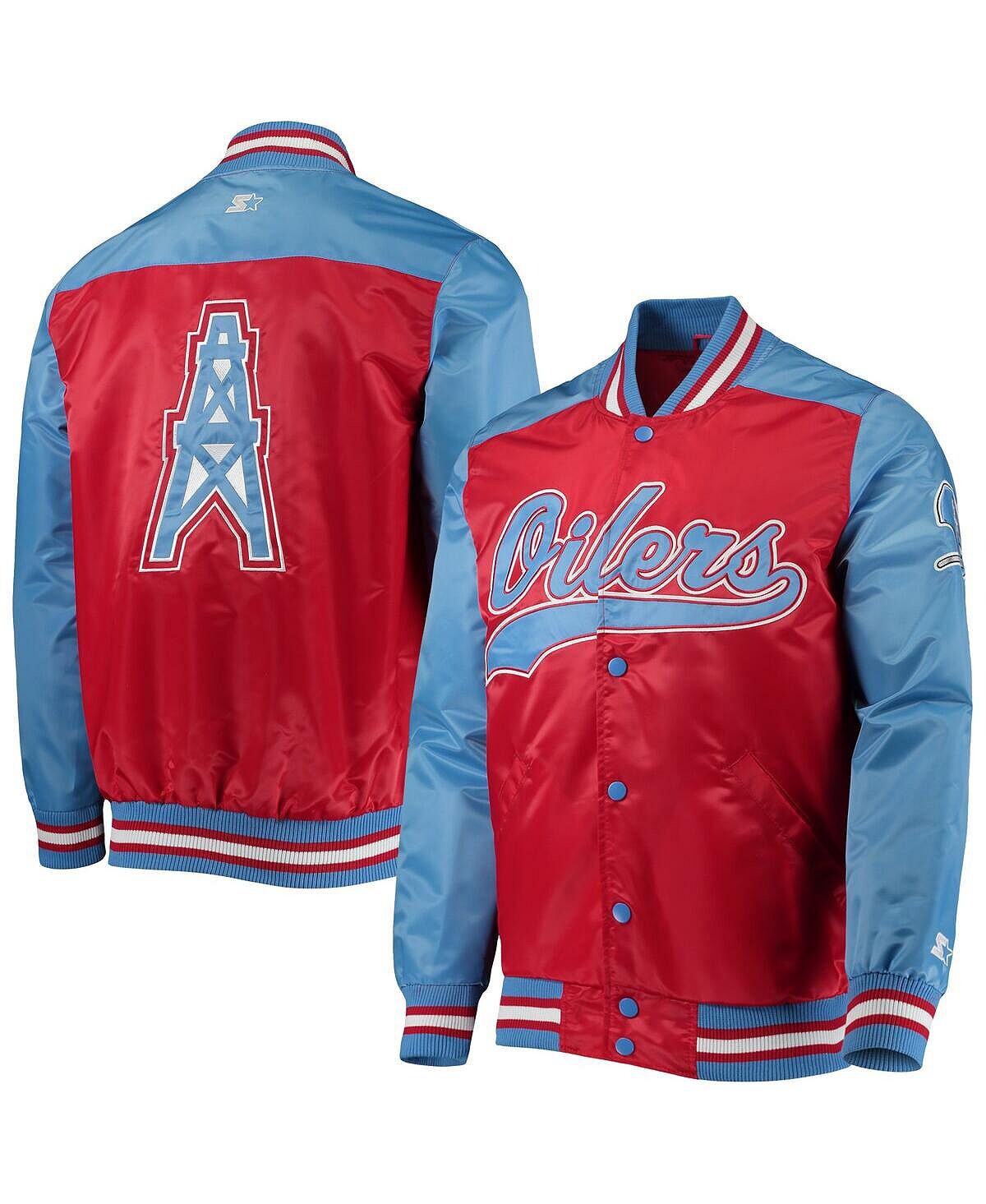 

Мужская красная куртка houston oilers gridiron classics the tradition ii full-snap team Starter, красный