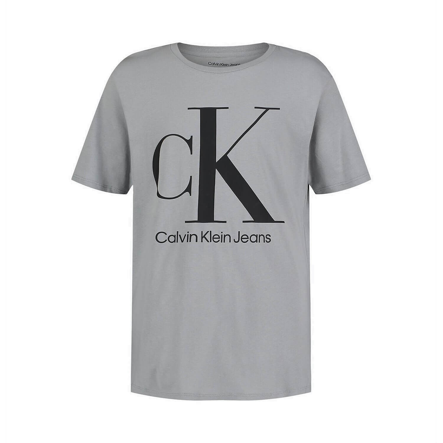 

Футболка оверсайз для мальчиков Calvin Klein Monogram Logo Crewneck, серый