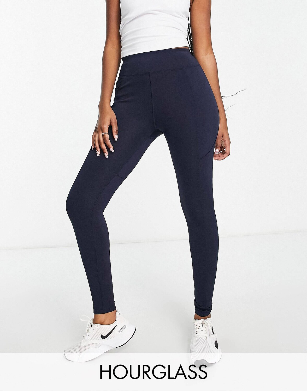 

Леггинсы ASOS 4505 Hourglass со швом и карманом