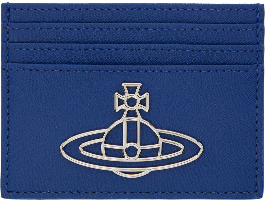 

Синий держатель для карт Thin Line Orb Vivienne Westwood