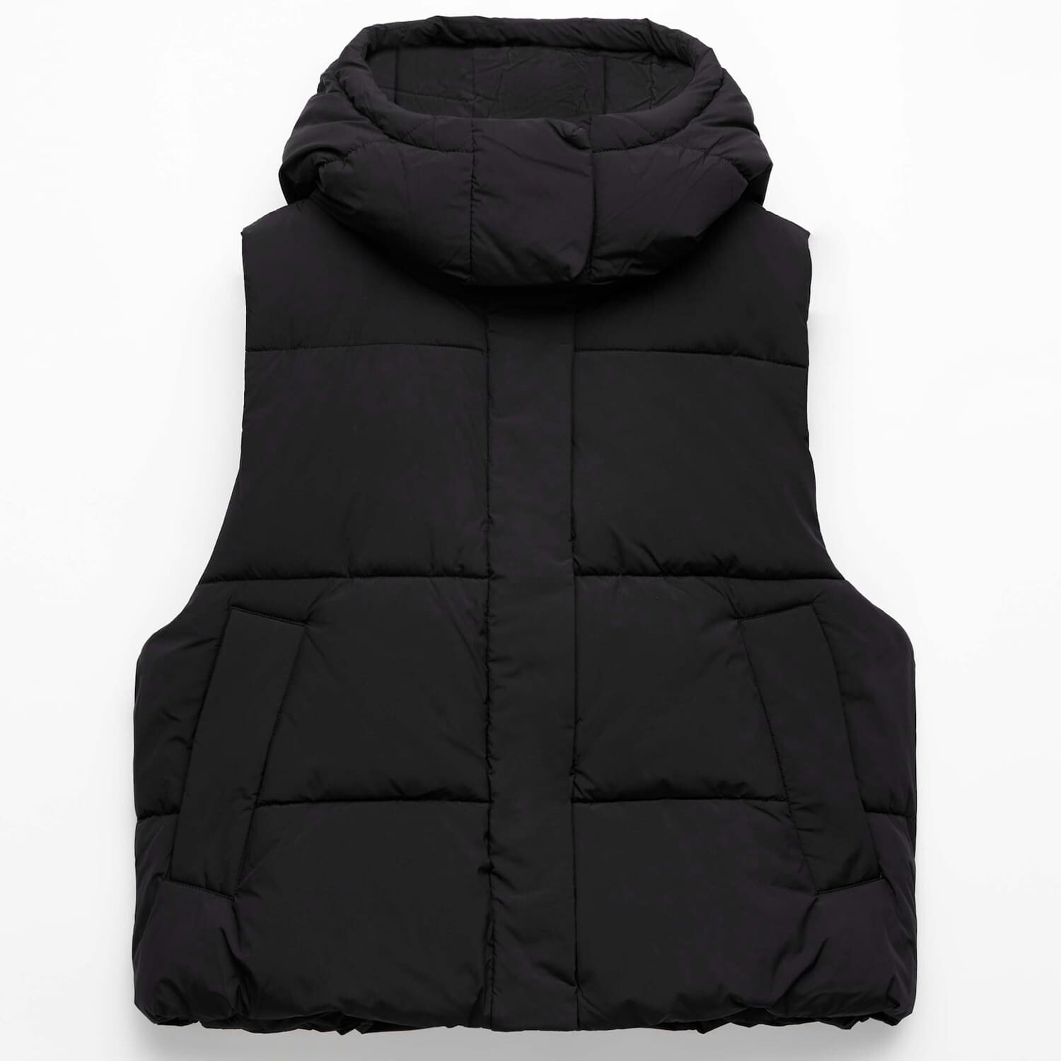 

Жилет Oysho PrimaLoft Water-Repellent Padded, черный