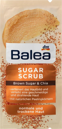 Пилинг для лица Balea с коричневым сахаром и семенами чиа