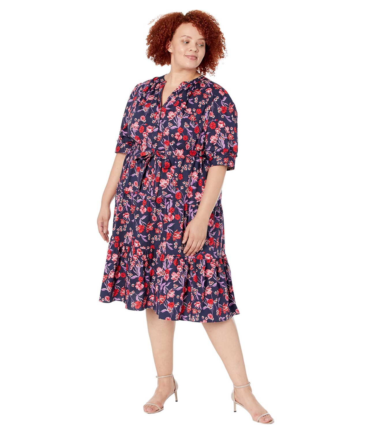 

Платье Draper James, Plus Size Loretta Shirtdress in Fall Blooms
