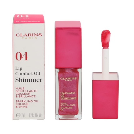 цена Lip Makeup Comfort Oil Shimmer 04 Pink Lady Lipgloss, Clarins