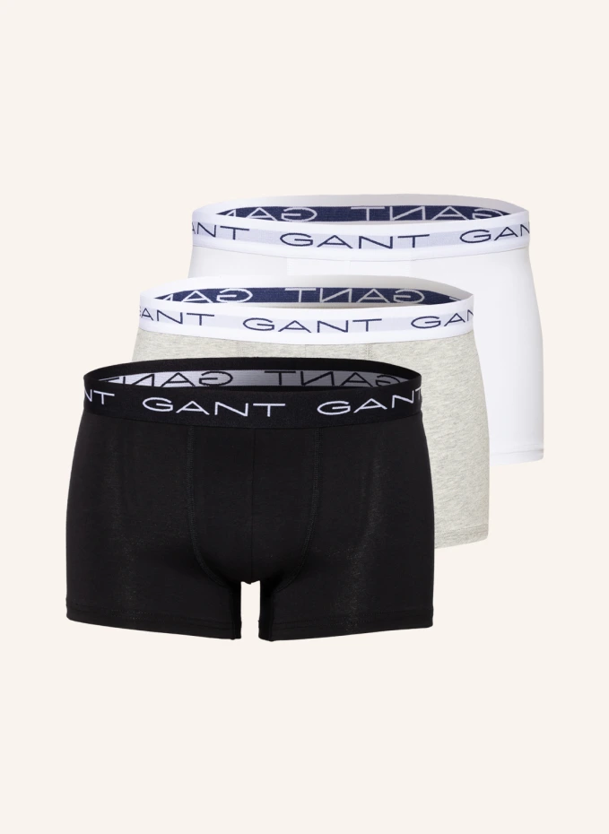 

Комплект из 3 боксеров Gant, черный