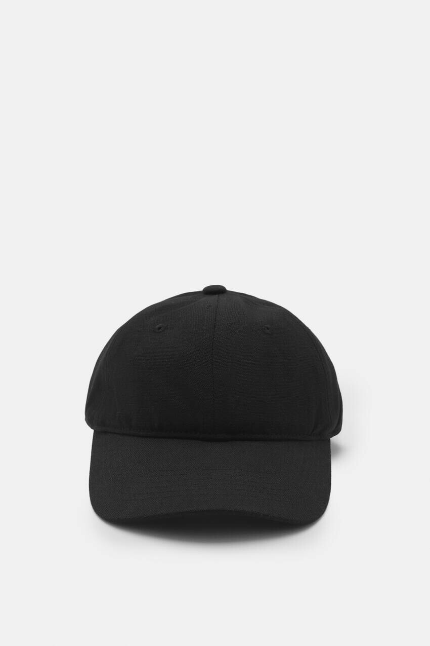 

Базовая кепка из пике Pull&Bear, черный