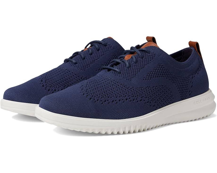 

Оксфорды Cole Haan Grand+ Stitchlite Wing Tip Oxford, цвет Marine Blue/Nimbus Cloud
