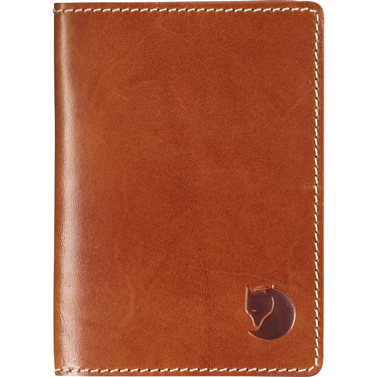 Кожаная обложка на паспорт Fjallraven, цвет leather cognac