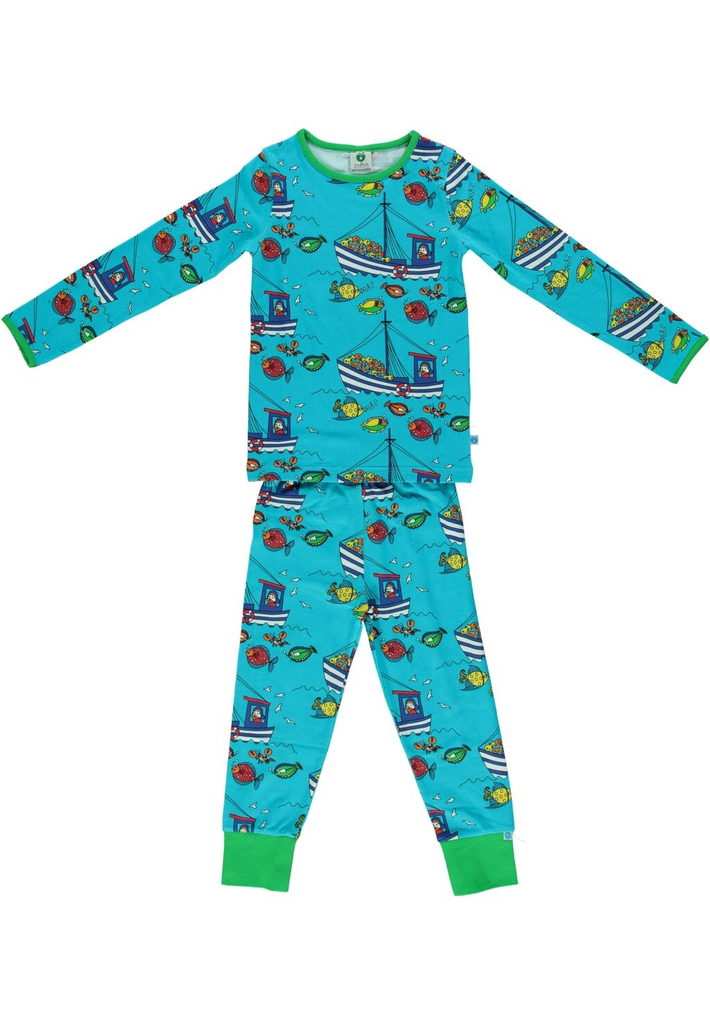 

Пижама Fisherman Set Småfolk, цвет blue atoll