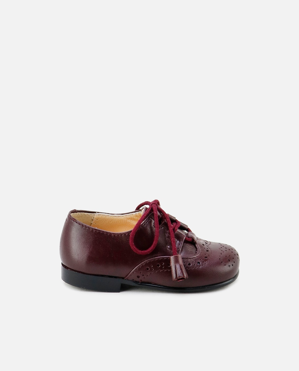 Классическая английская кожаная детская обувь Eli 1957, бордо фото