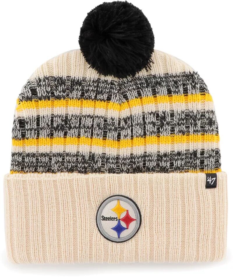 

Мужская вязаная шапка-бини Pittsburgh Steelers Tavern '47