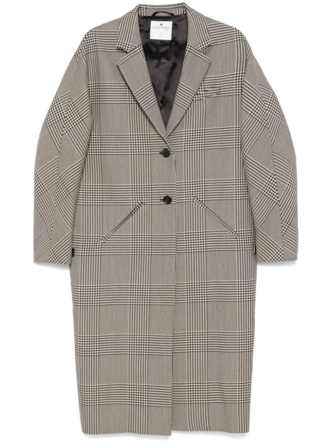 

Courrèges пальто Cocoon, серый