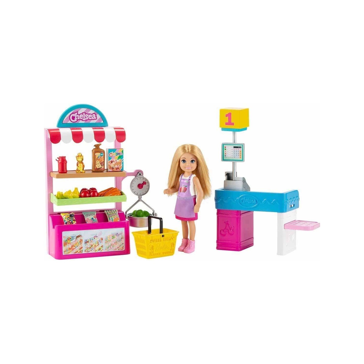 

Barbie Chelsea Learning Crafts Market Staff Chelsea and Play Set GTN67