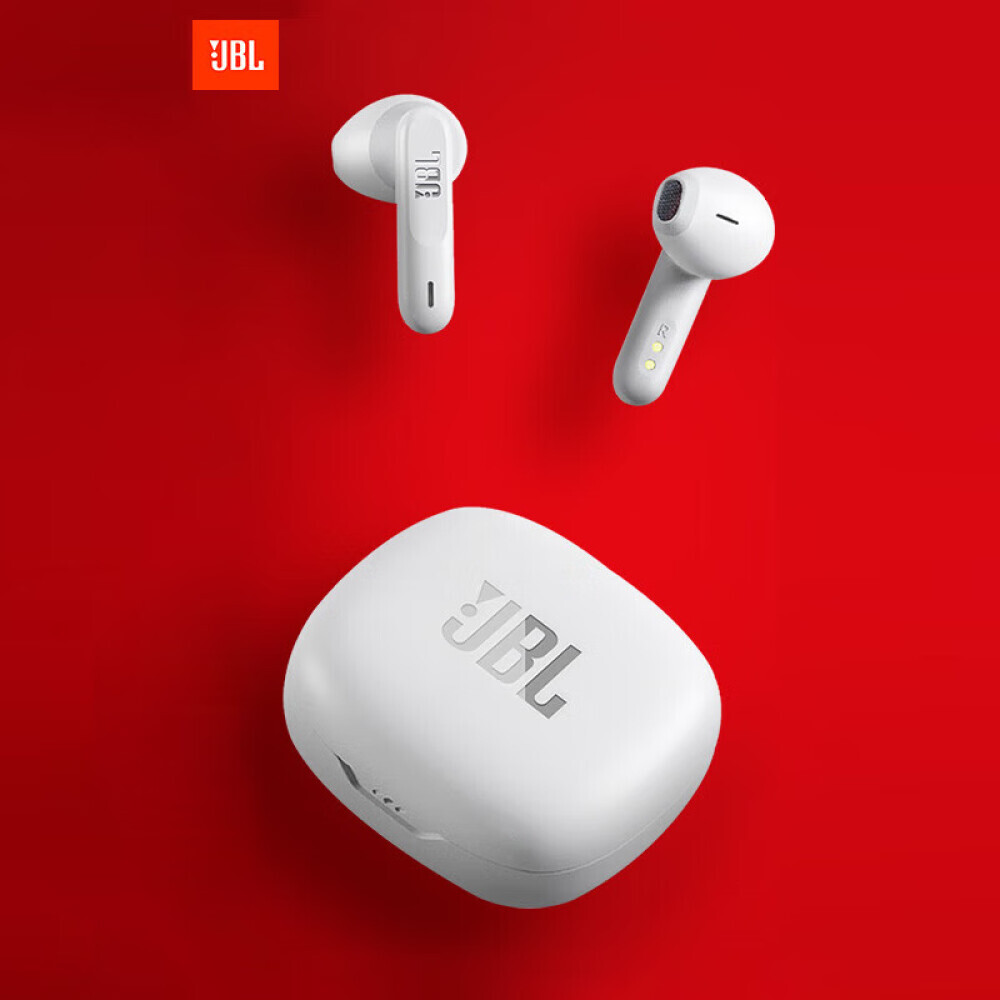 

Bluetooth-гарнитура JBL WAVE FLEX true спортивная с шумоподавление, белого цвета