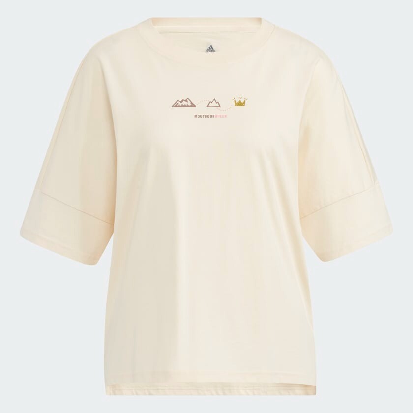 

Футболка Adidas Sportswear Print For The Street Short Sleeve, кремовый