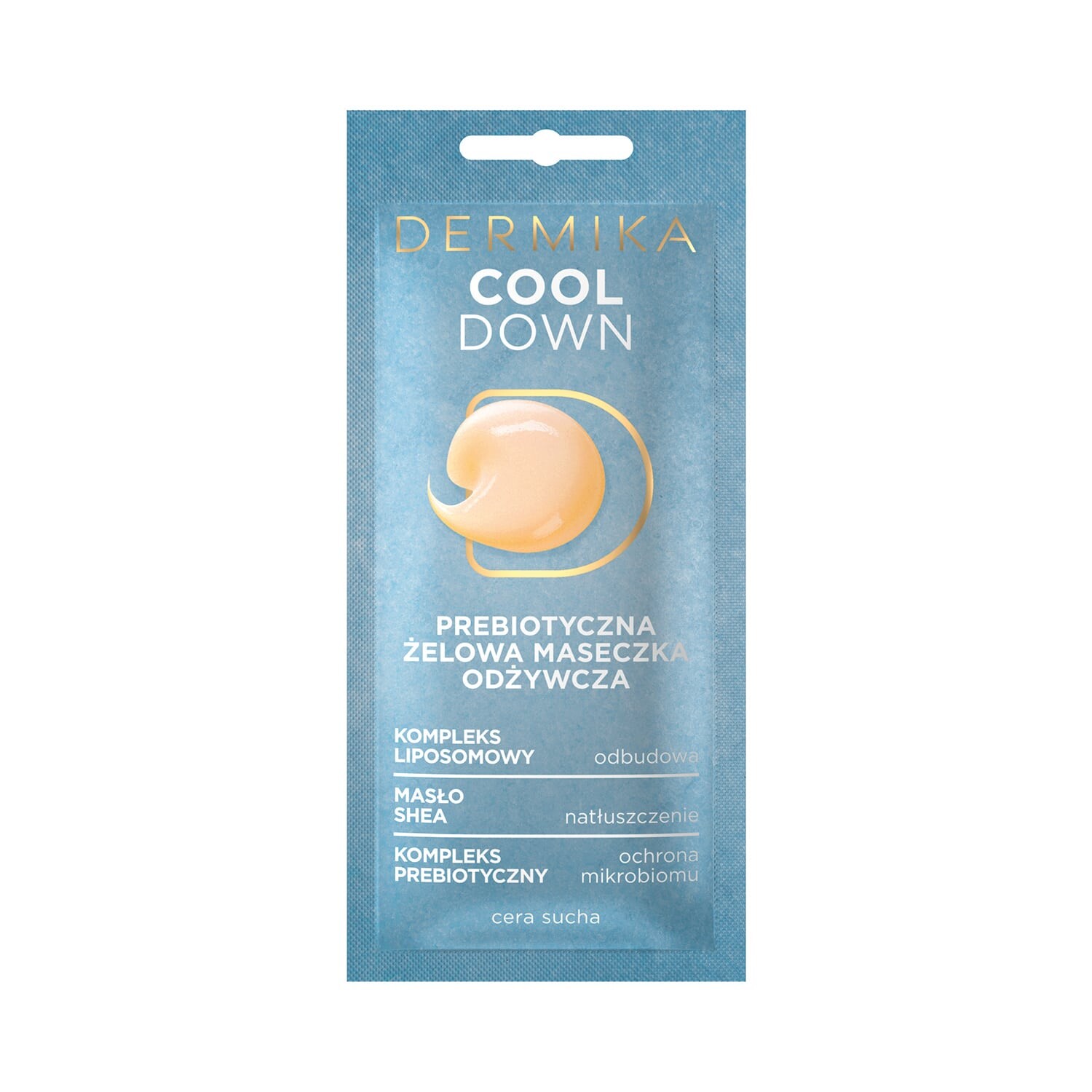 

Dermika Beauty Masks Cool Down пробиотическая гелевая питательная маска для сухой кожи 10мл