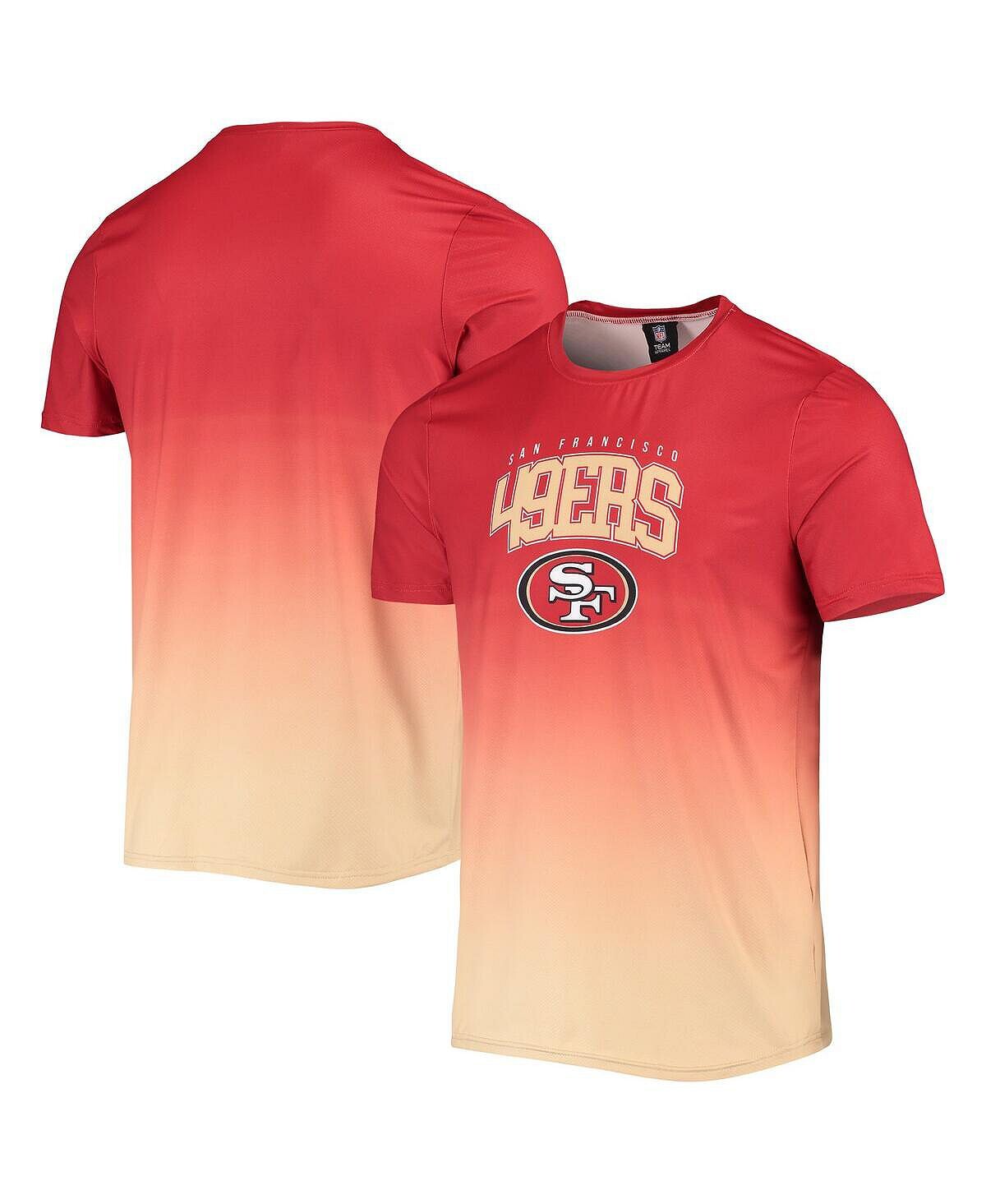 

Мужская алый, золотой купальник san francisco 49ers gradient rash guard FOCO, мульти