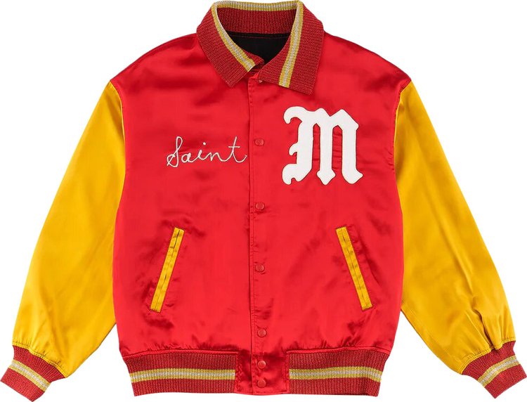 Куртка Saint Michael Saint Varsity Jacket 'Red', красный куртка supreme team varsity jacket red красный