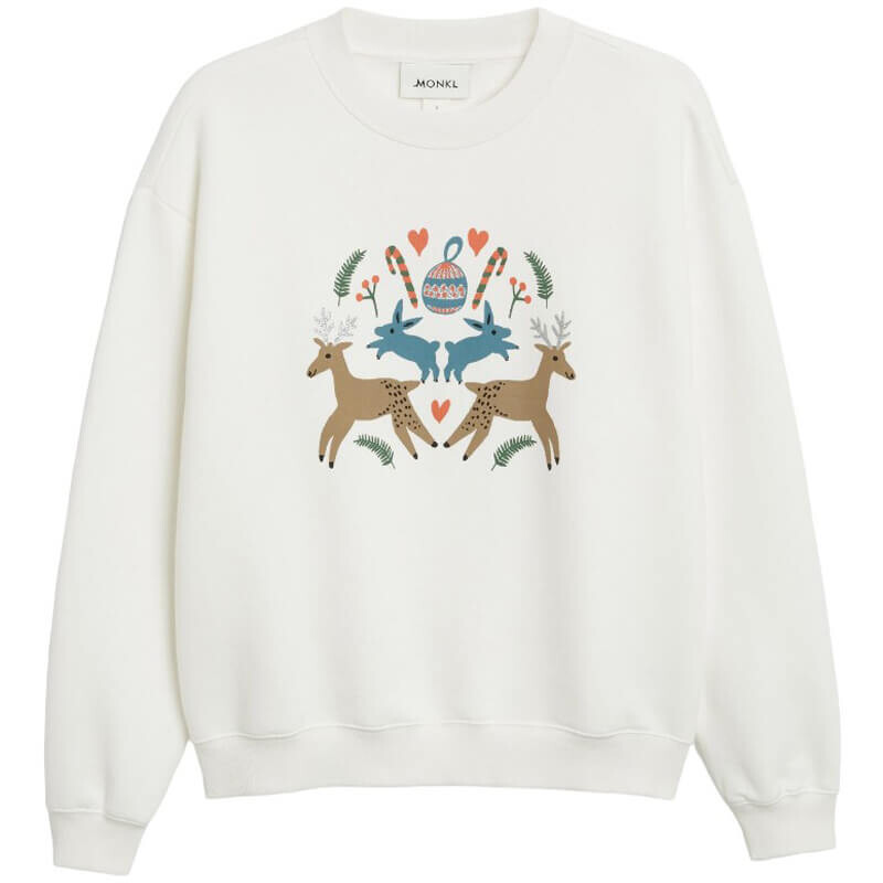 

Свитшот H&M Glitzernder Wald, белый