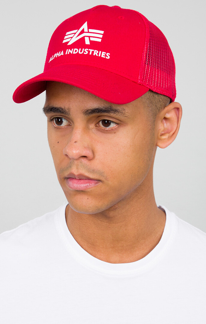 

Кепка Alpha Industries Basic Trucker, красная