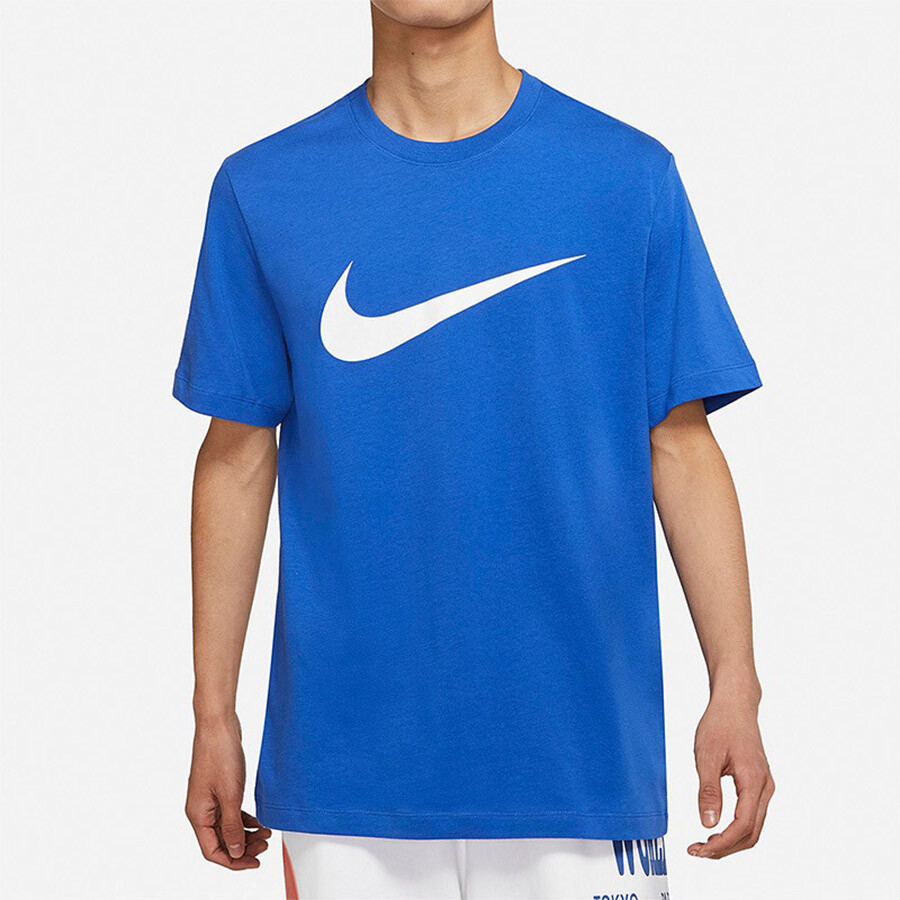

Футболка Nike Solid Color Logo Printing, голубой