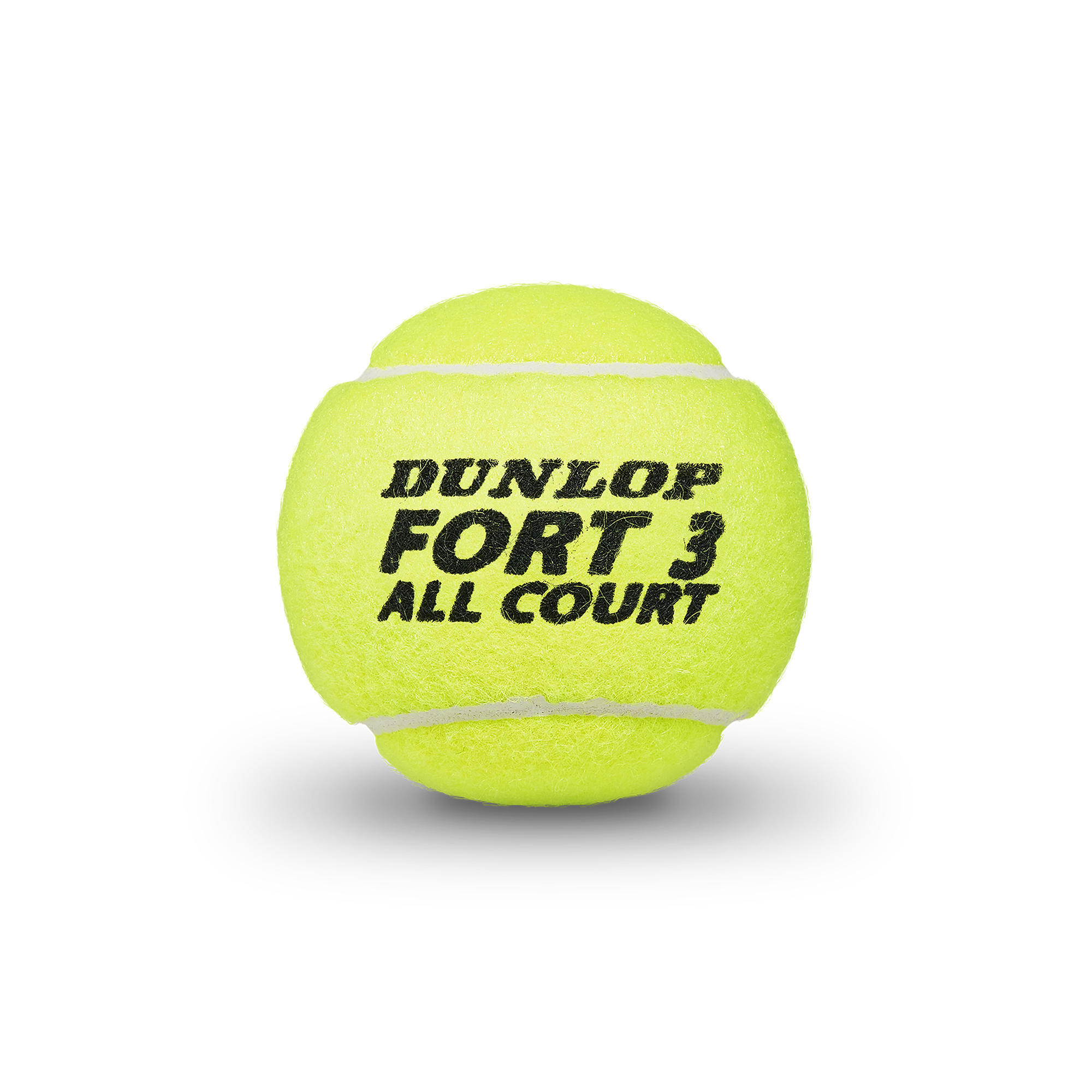 Теннисные мячи Dunlop Fort All Court Control, банка 4 шт., неоново-желтый