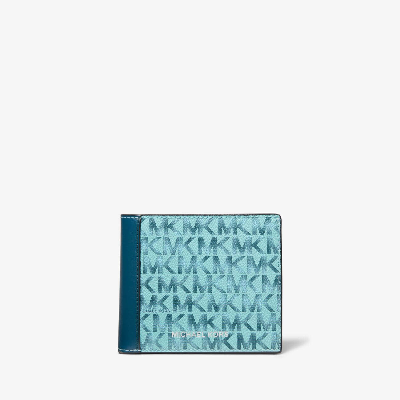 

Кошелек Michael Kors Cooper Logo And Faux Leather Billfold, голубой