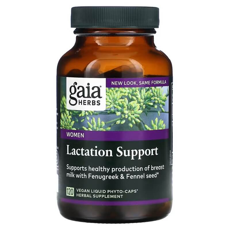 Поддержка лактации Gaia Herbs, 120 жидких фито-капсул mommy knows best поддержка лактации 120 вегетарианских капсул
