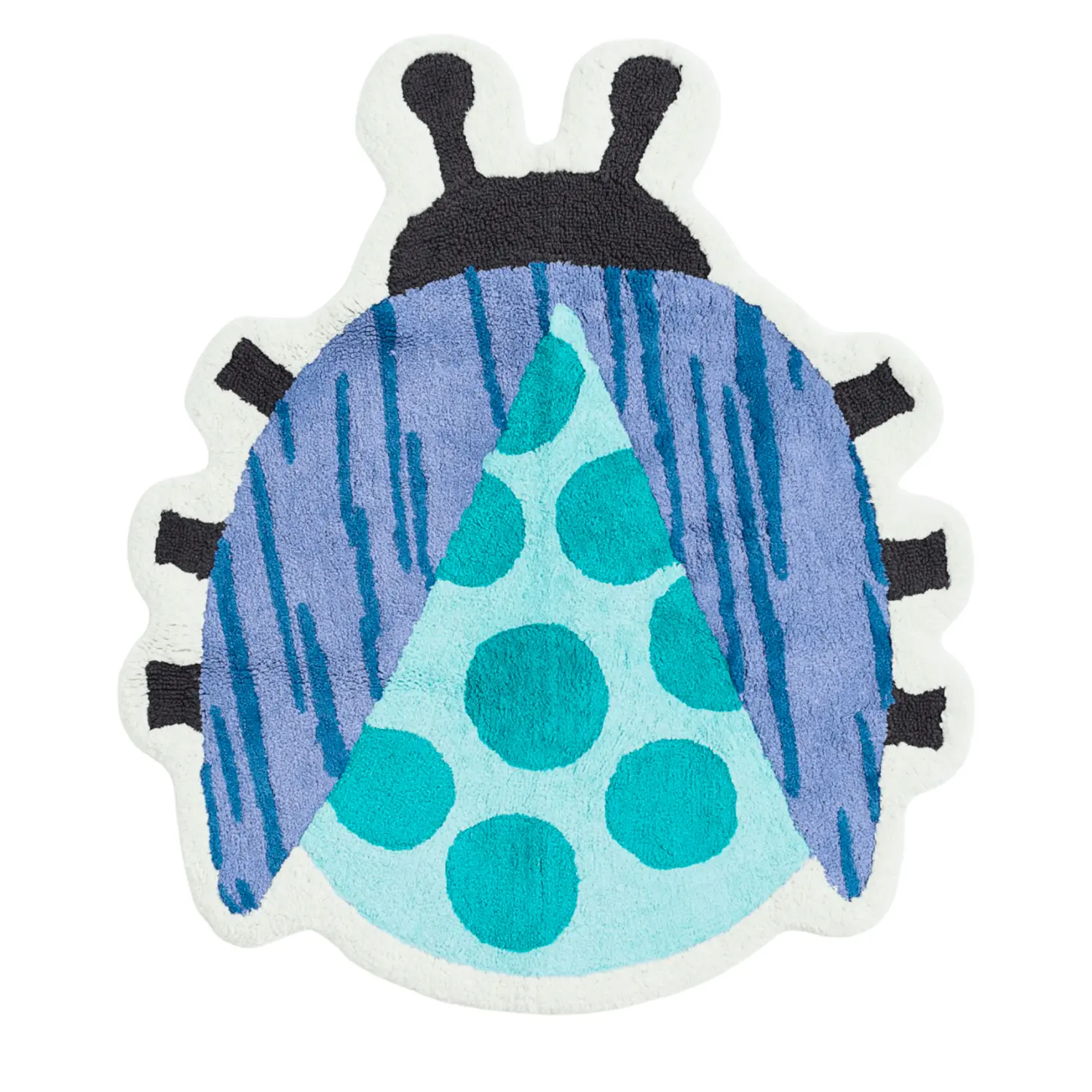 

Ковер H&M Home Bug-shaped, фиолетовый/синий/черный