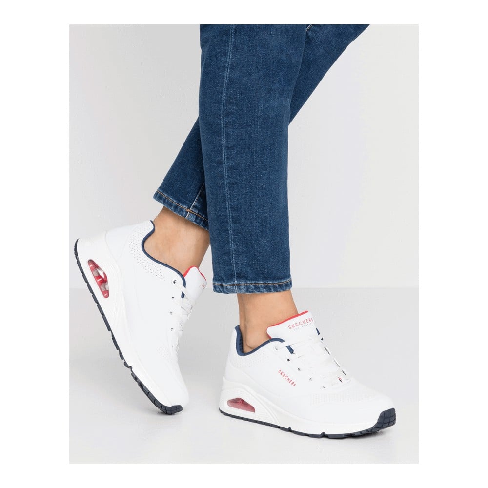 Кроссовки Skechers Sport Uno, white/navy/red - фото