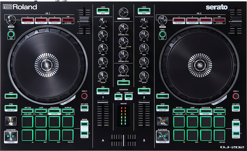 DJ-контроллер Roland DJ-202 dj контроллер dj tech djm101