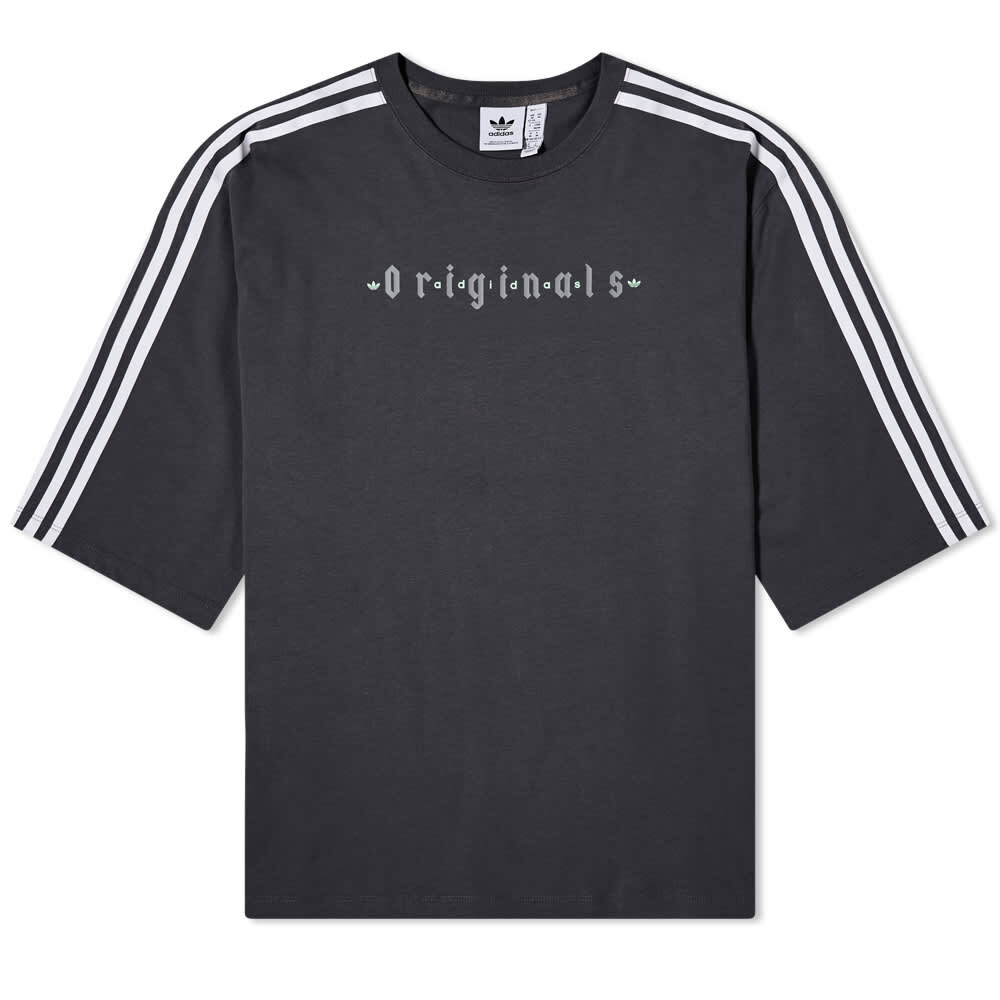

Футболка Adidas Oversized, темно-серый