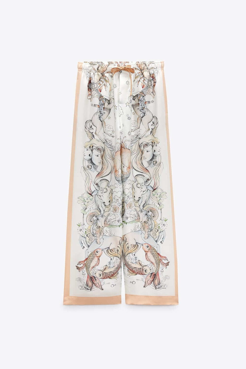 

Брюки Zara Limited Edition Silk, мультиколор