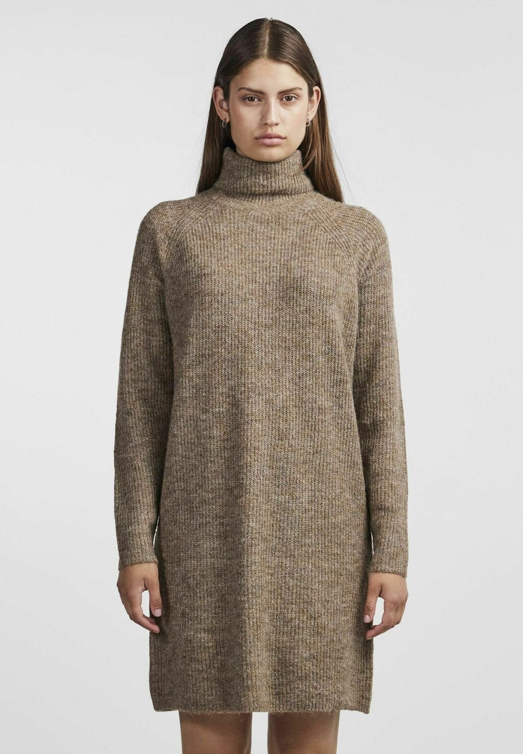 

Платье Pieces PCELLEN LS HIGH NECK NOOS BC, цвет fossil