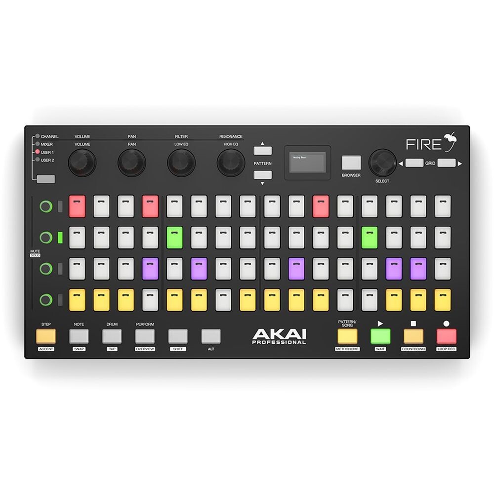 

Контроллер Akai Fire Fl Studio Daw для сэмплеров