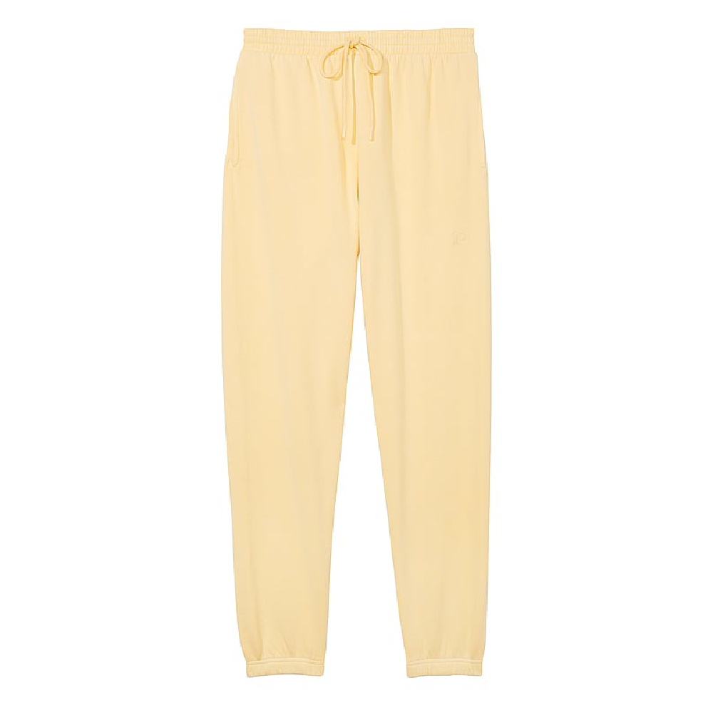 Спортивные брюки Victoria's Secret Pink Premium Fleece Slim, светло-желтый
