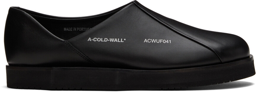 

Черные лоферы Model 3 с геометрическим рисунком A-COLD-WALL*
