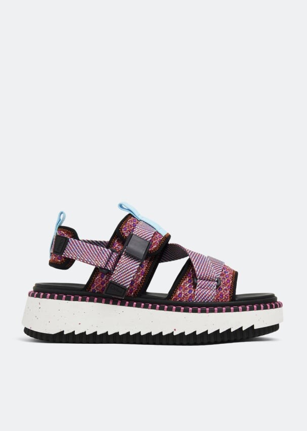 

Сандалии CHLOÉ Lilli flat sandals, розовый