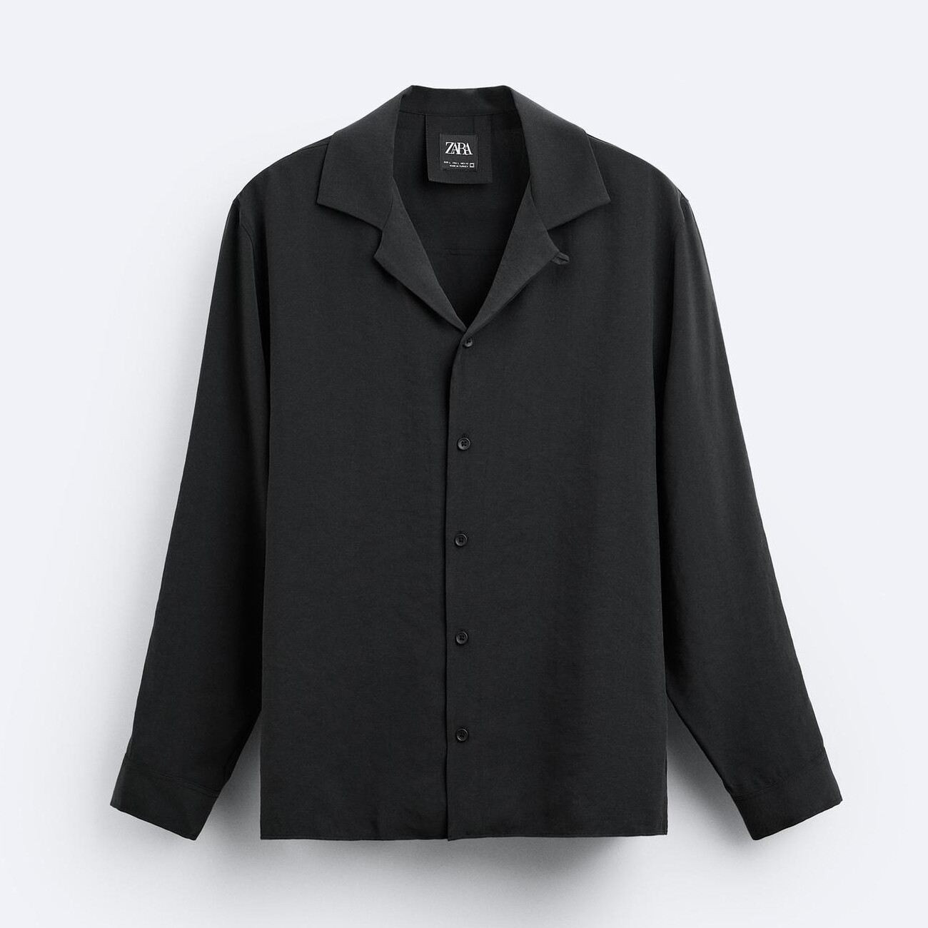 

Рубашка Zara Modal Blend, черный