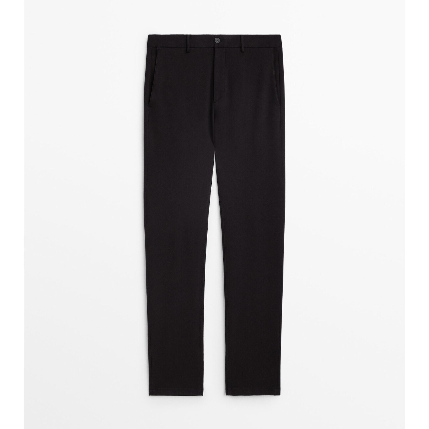

Брюки-чиносы Massimo Dutti Slim-fit tricotine, темно-синий