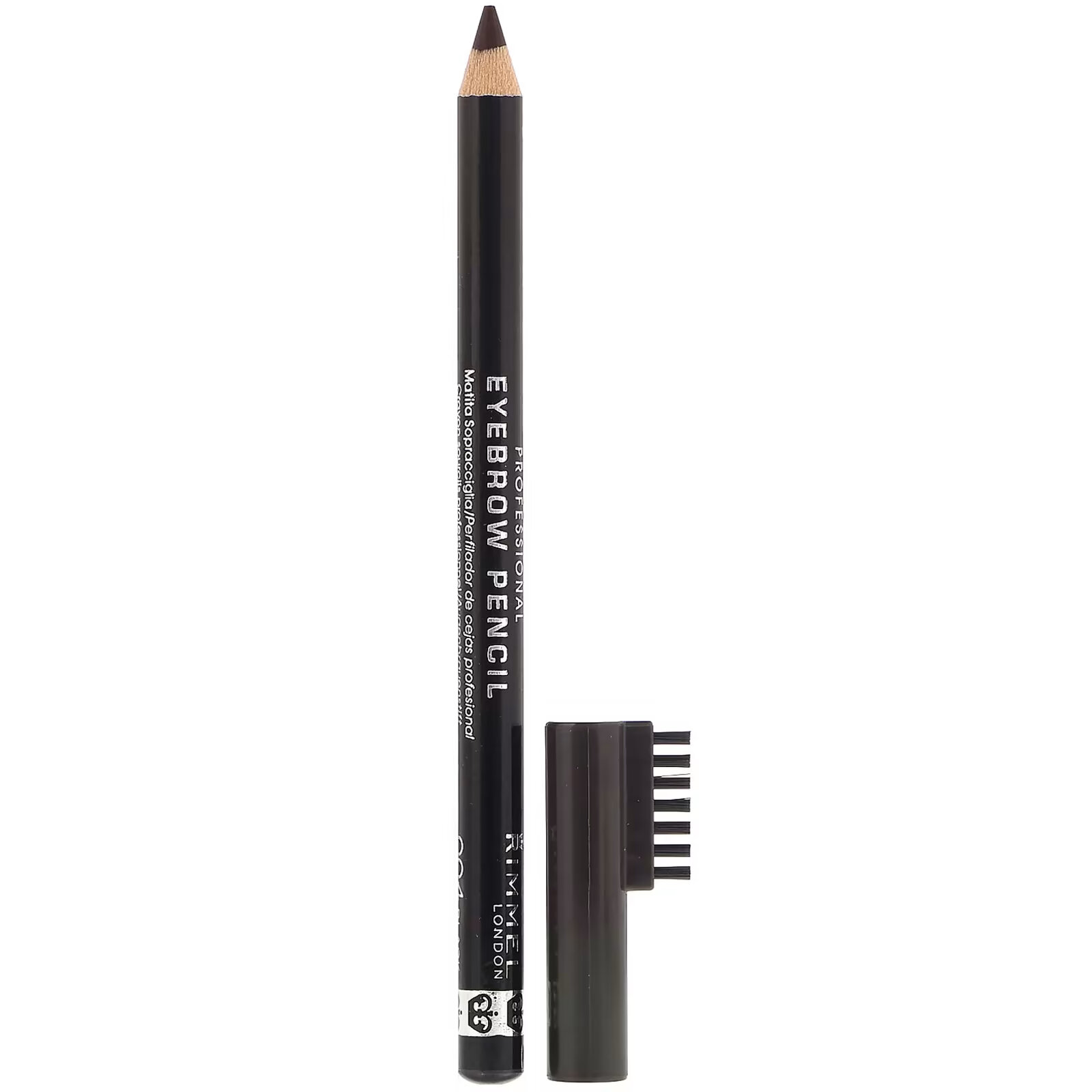 цена Профессиональный карандаш для бровей Rimmel London оттенок 004 черно-коричневый, 1,4 г