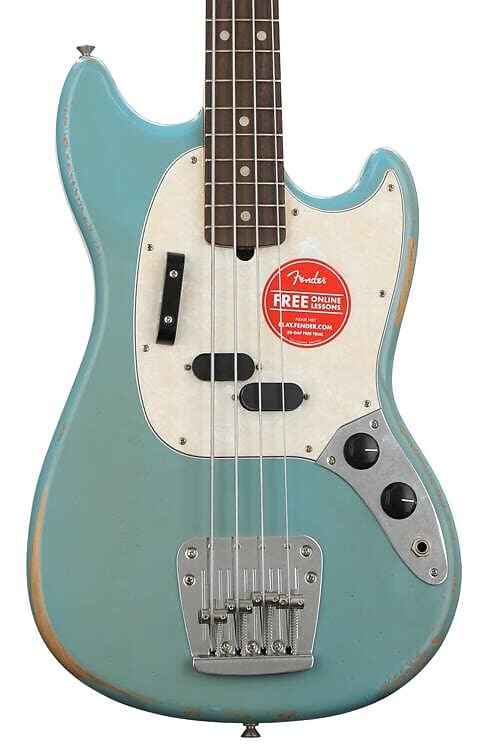 

Бас-гитара Fender JMJ Road Worn Mustang Bass - Faded Daphne Blue 0144060390