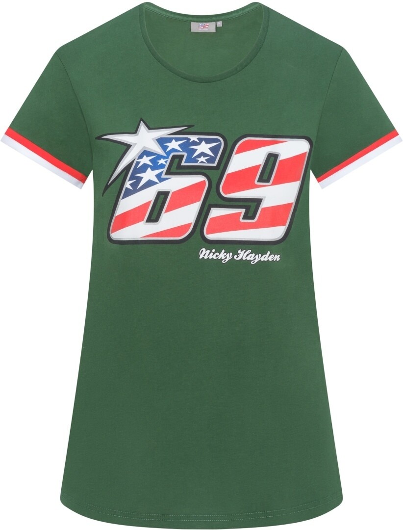 

Футболка GP-Racing 69 Nicky Hayden женская, зеленый