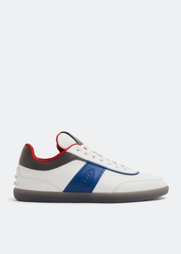 

Кроссовки TOD'S Tabs leather sneakers, белый