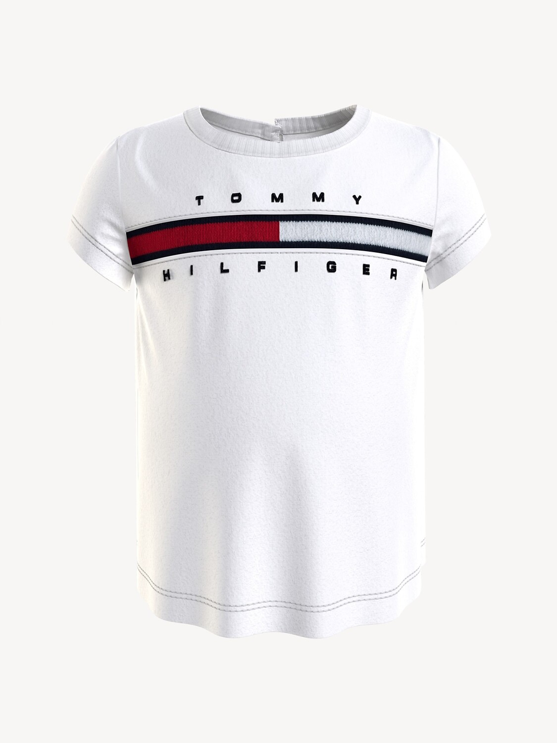 

Футболка с флагом для младенцев Tommy Hilfiger, классический белый