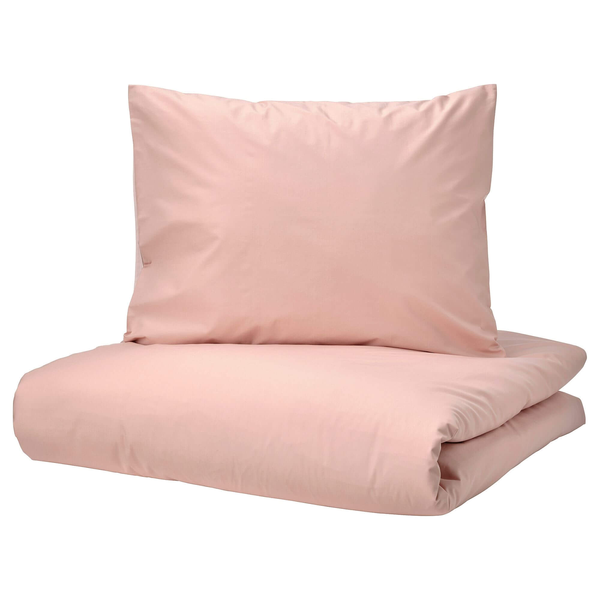 комплект постельного белья ikea jattevallmo 3 предмета бежевый темно серый Комплект постельного белья Ikea Strandtall, 3 предмета, розовый