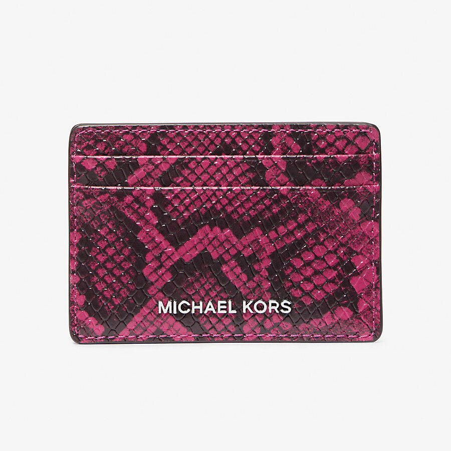 

Кошелек Michael Michael Kors Jet Set Small Snake Embossed, фуксия