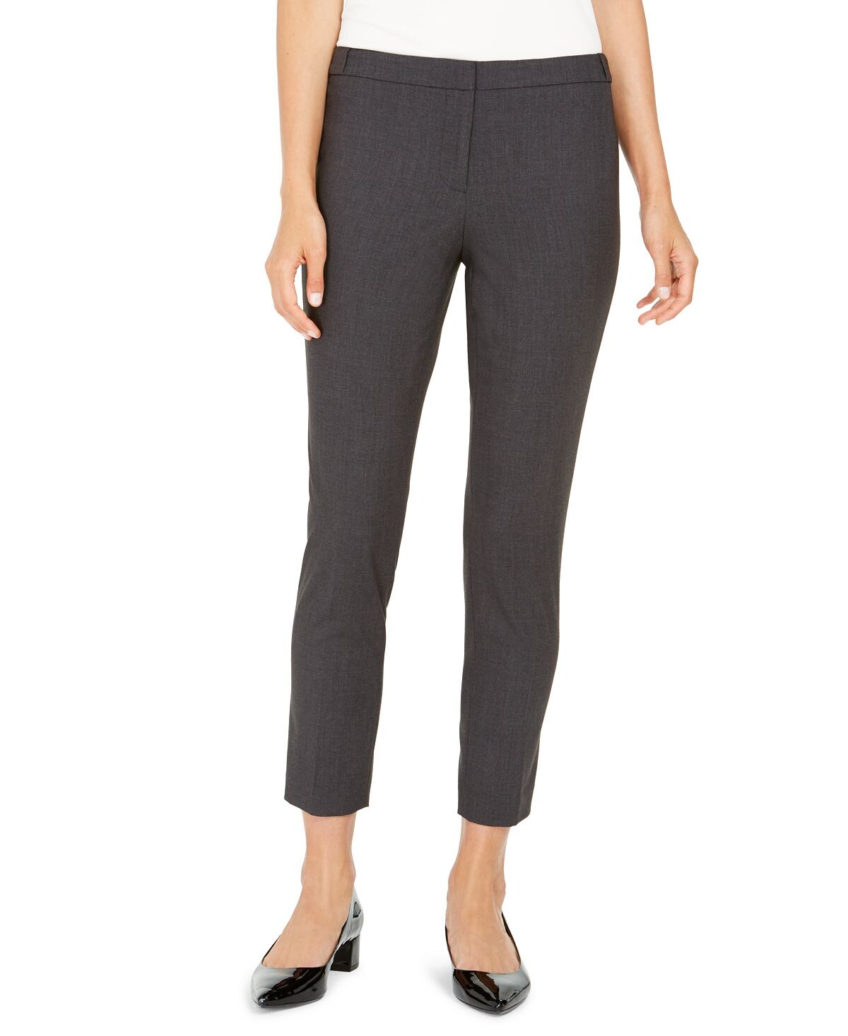 

Узкие классические брюки до щиколотки petite Calvin Klein, серый